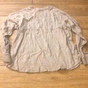 Grey long sleeve tee